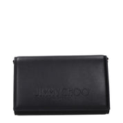 Jimmy Choo Black Leather Clutch Bag