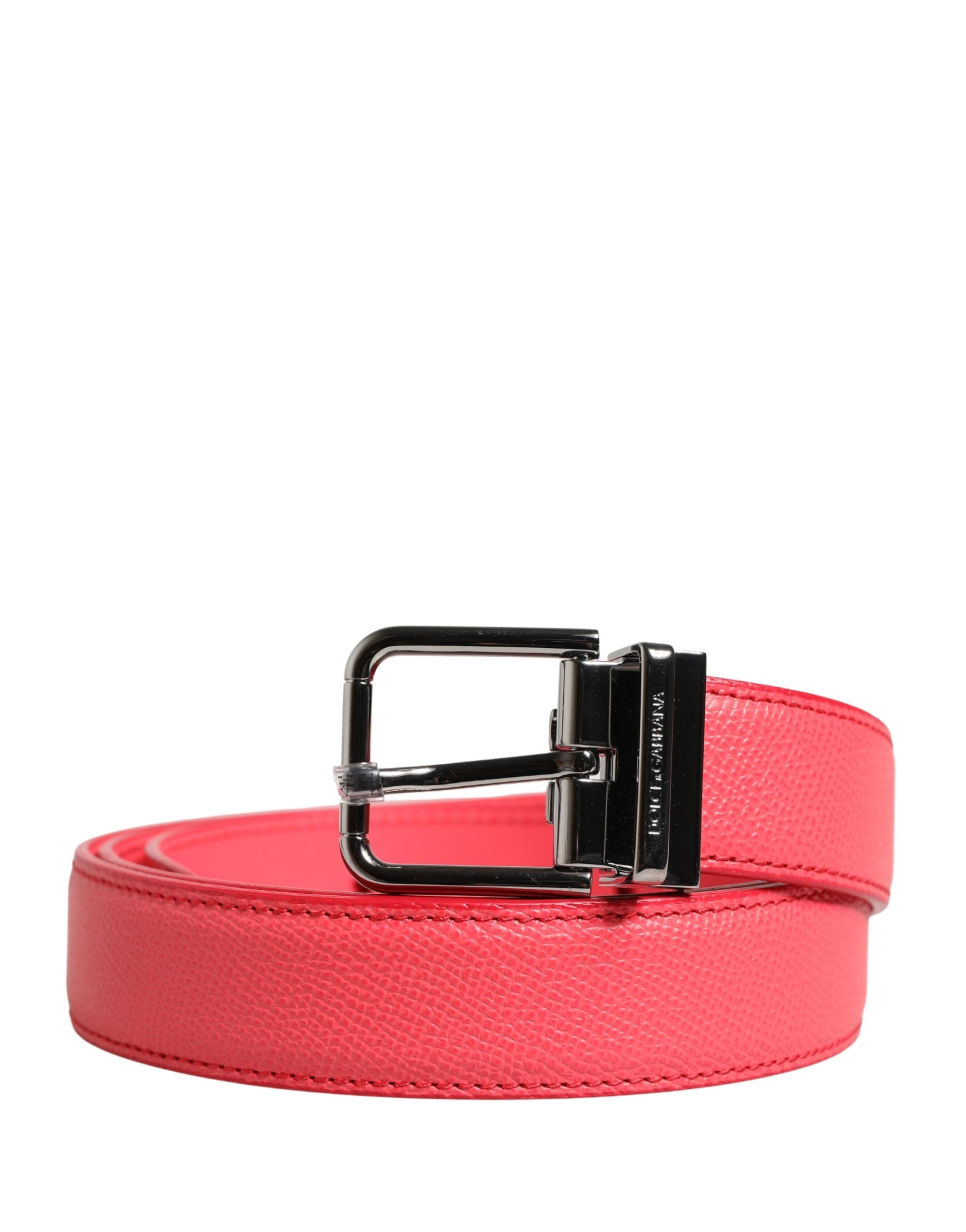 Dolce & Gabbana Pink Calf Leather Belt