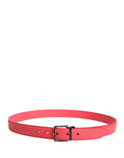 Dolce & Gabbana Pink Calf Leather Belt