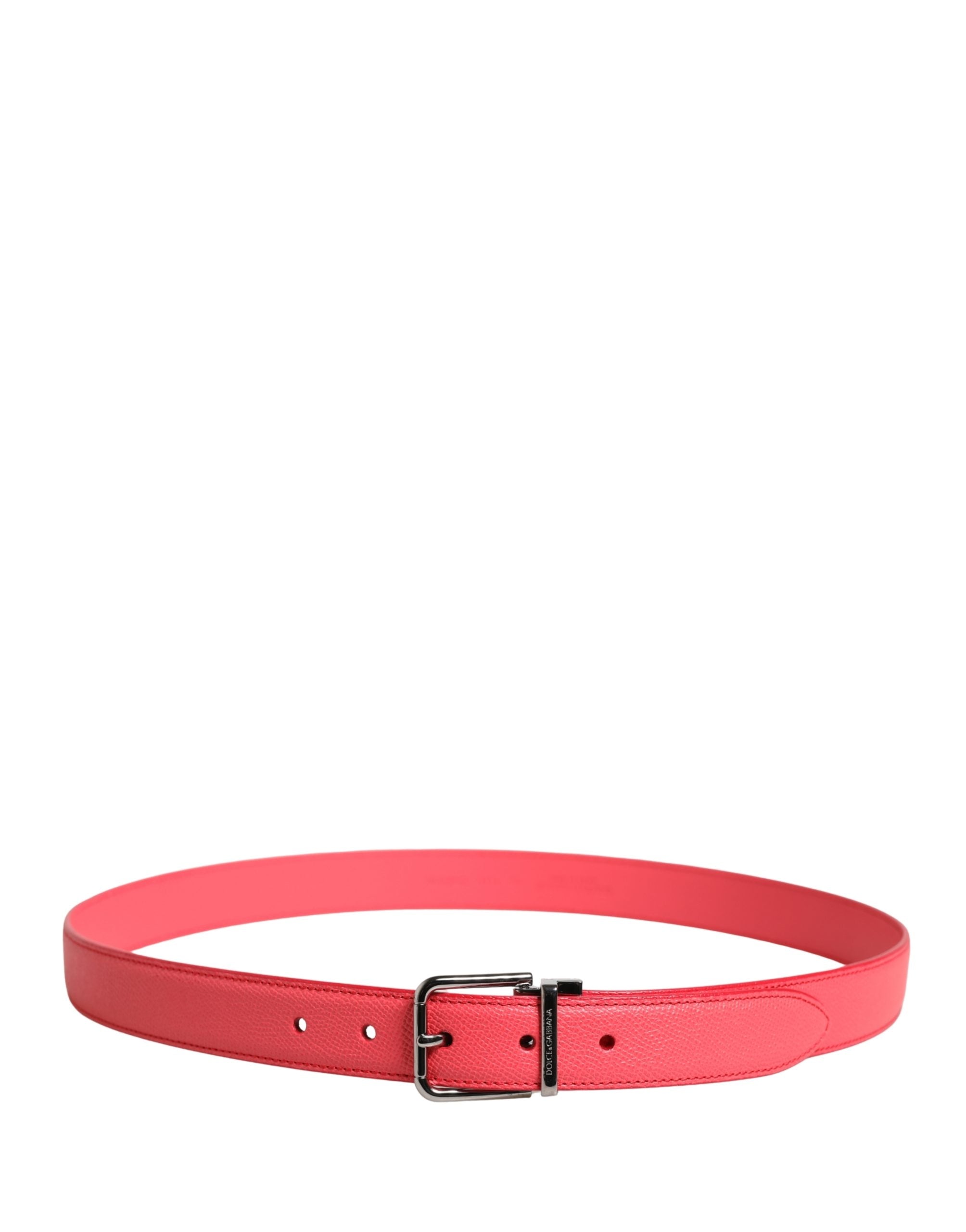 Dolce & Gabbana Pink Calf Leather Belt