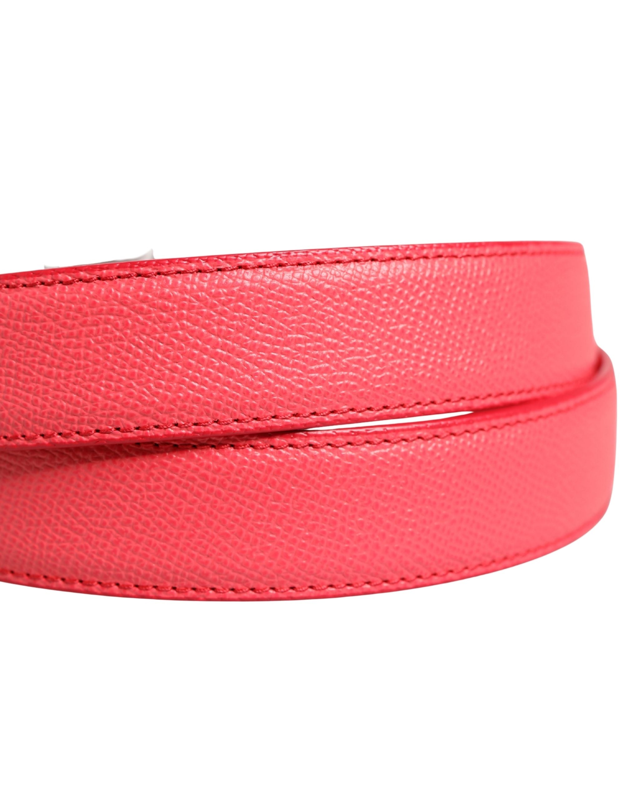 Dolce & Gabbana Pink Calf Leather Belt