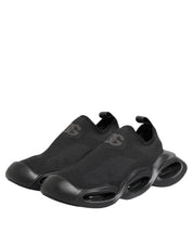Dolce & Gabbana Black Polyester Low Top Sneakers
