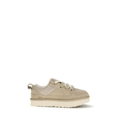 UGG Beige Calf Leather Low Top Sneakers