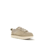 UGG Beige Calf Leather Low Top Sneakers