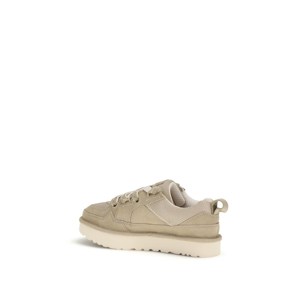 UGG Beige Calf Leather Low Top Sneakers