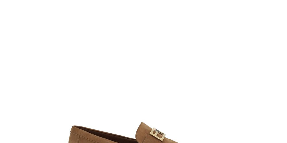 Fendi Brown Suede Loafers