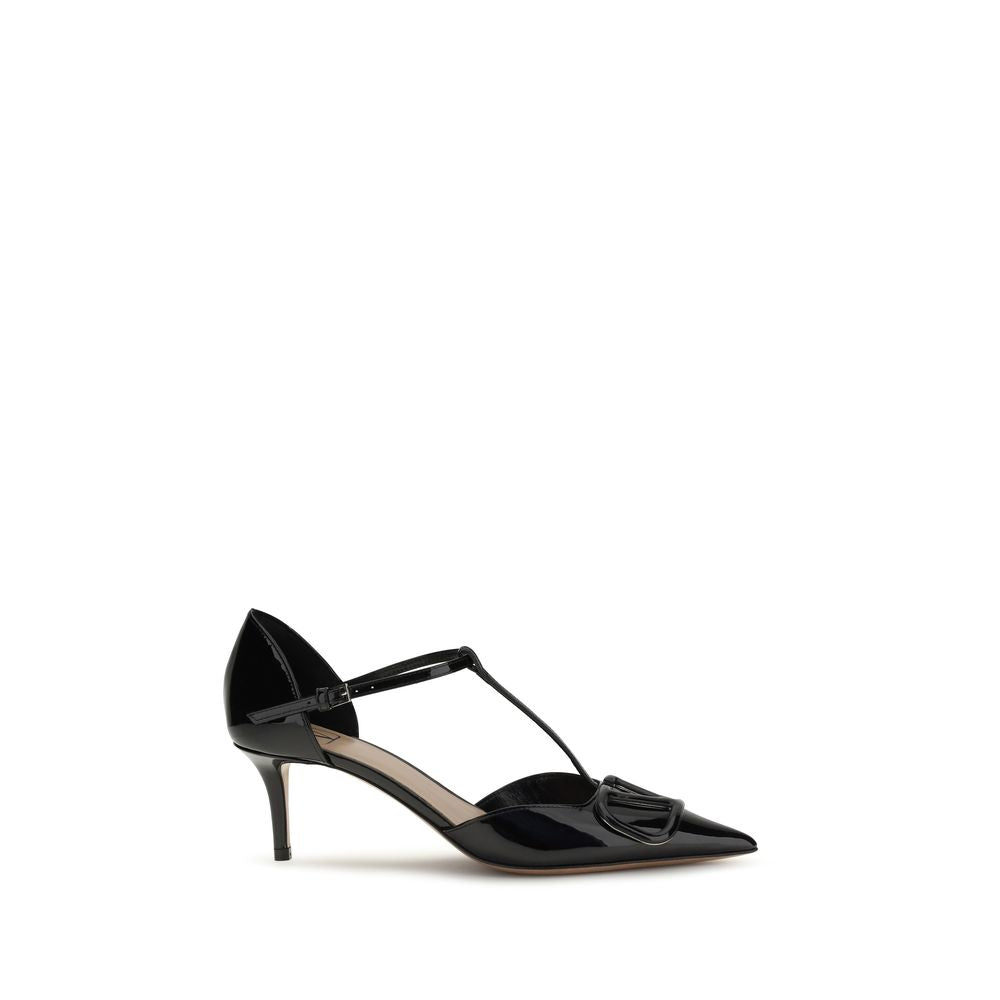 Valentino Garavani Black Patent Leather High-Heel Pumps