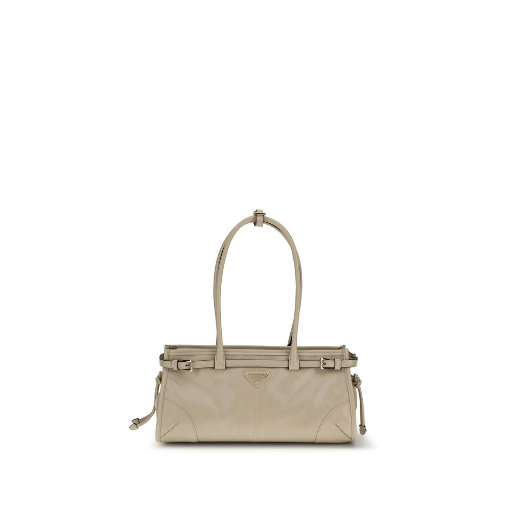 Prada Beige Calf Leather Shoulder Bag