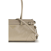 Prada Beige Calf Leather Shoulder Bag