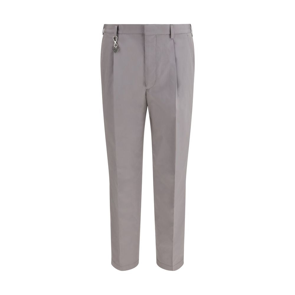 Prada Gray Cotton Poplin Dress Pants
