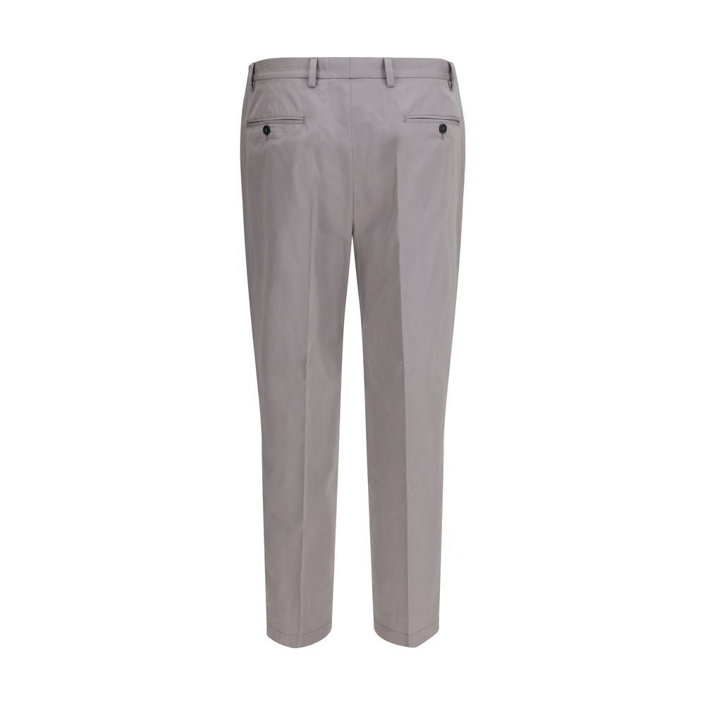 Prada Gray Cotton Poplin Dress Pants