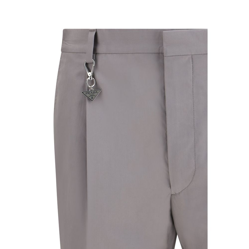 Prada Gray Cotton Poplin Dress Pants