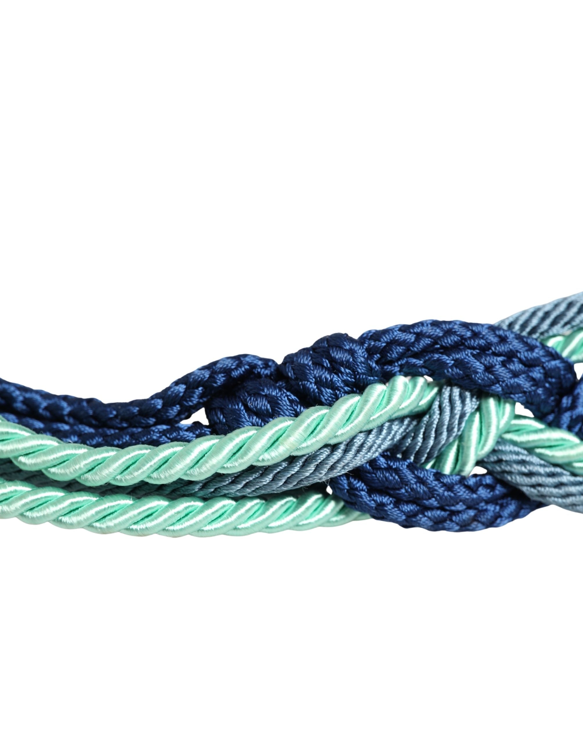 Cavalli Class Multicolor Rope Waist Belt
