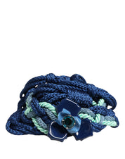 Cavalli Class Multicolor Rope Waist Belt