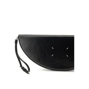 Maison Margiela Black Calf Leather Clutch Bag