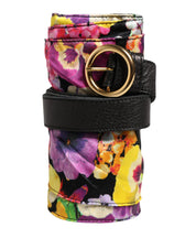Cavalli Class Multicolor Genuine Leather Cintura Belt