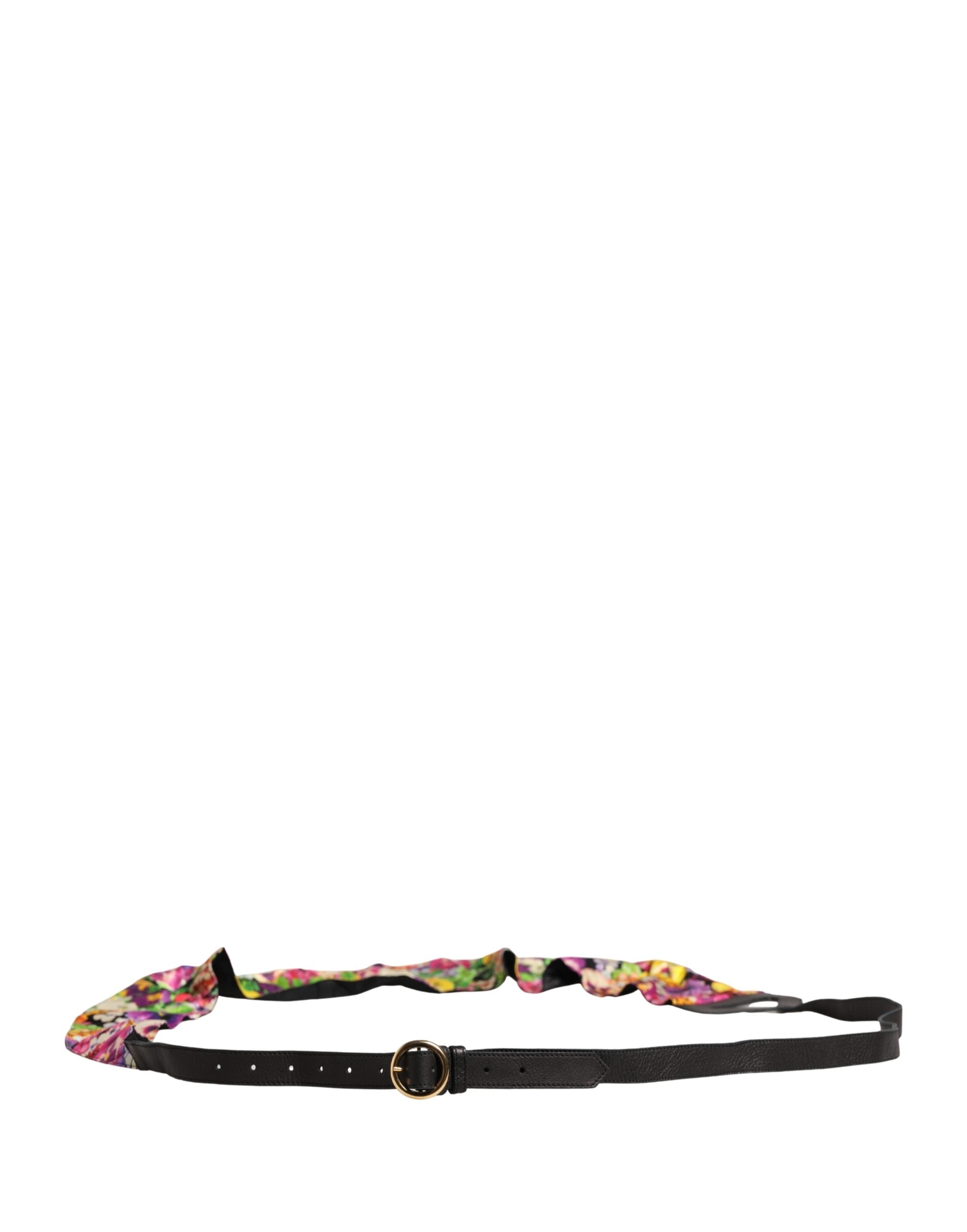 Cavalli Class Multicolor Genuine Leather Cintura Belt