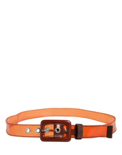 Miu Miu Orange PVC Waist Belt