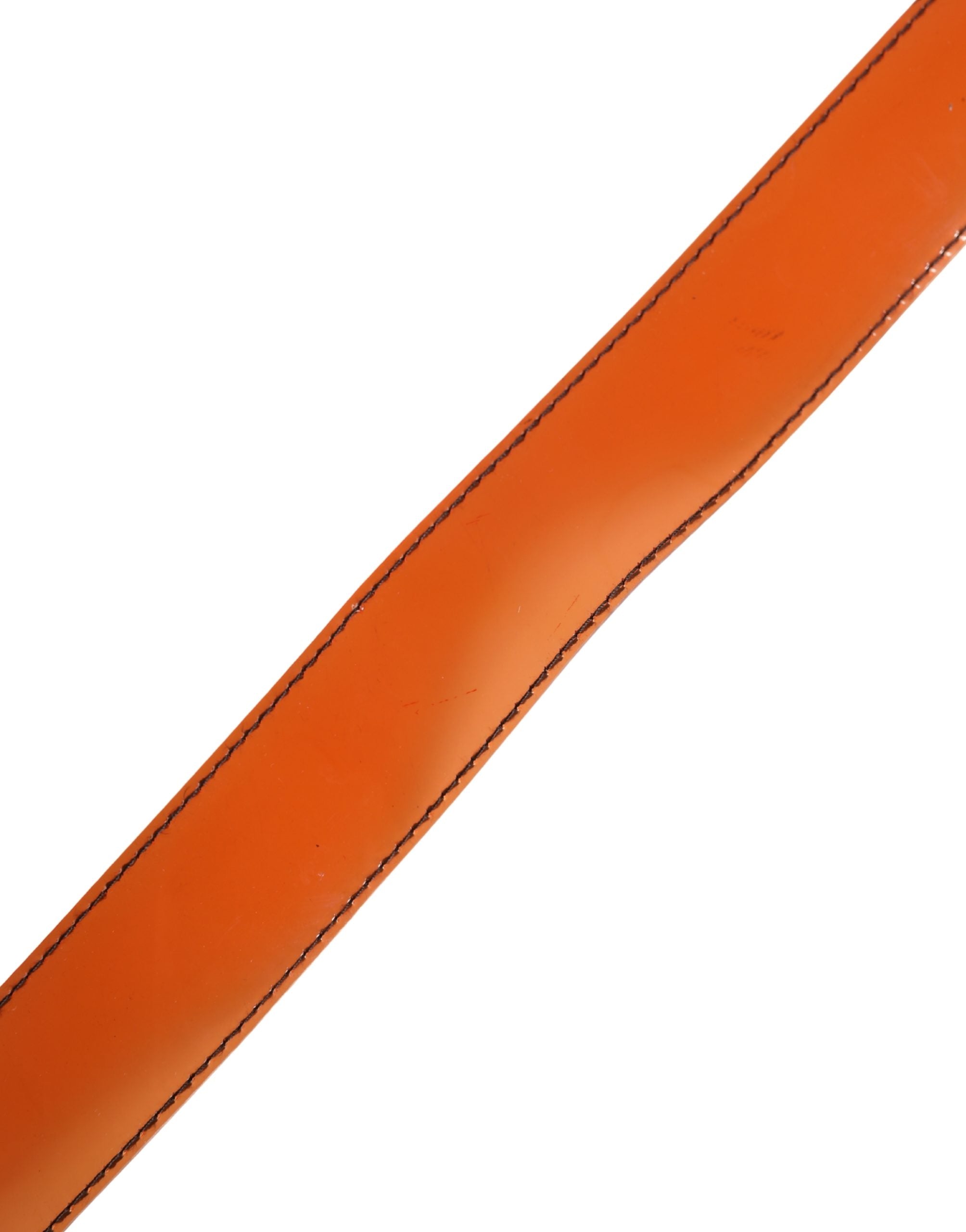 Miu Miu Orange PVC Waist Belt