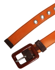 Miu Miu Orange PVC Waist Belt