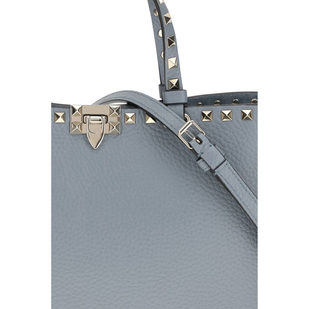 Valentino Garavani Blue Calf Leather Shoulder Bag