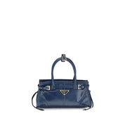 Prada Blue Calf Leather Mini Handbag