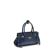 Prada Blue Calf Leather Mini Handbag