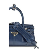 Prada Blue Calf Leather Mini Handbag