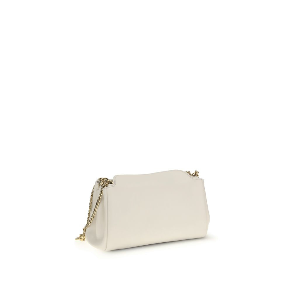 Prada White Calf Leather Shoulder Bag