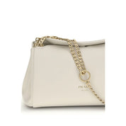 Prada White Calf Leather Shoulder Bag