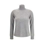 Max Mara Studio Beige Wool Cashmere Turtleneck