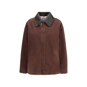 Prada Brown Cotton Peacoat