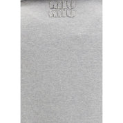 Miu Miu Gray Cotton Sweatshirt