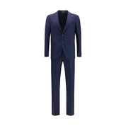 Tagliatore Blue Fleece Wool Two-Piece Suit