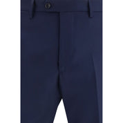 Tagliatore Blue Fleece Wool Two-Piece Suit