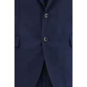 Tagliatore Blue Fleece Wool Two-Piece Suit