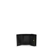 Saint Laurent Black Calf Leather Trifold Wallet