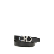 Ferragamo Black Calf Leather Belt