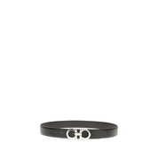 Ferragamo Black Calf Leather Belt