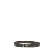 Ferragamo Black Calfskin Regular Belt