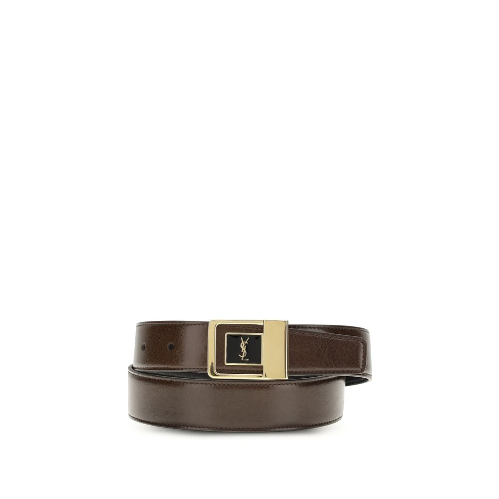 Saint Laurent Bicolor Calf Leather Regular Belt