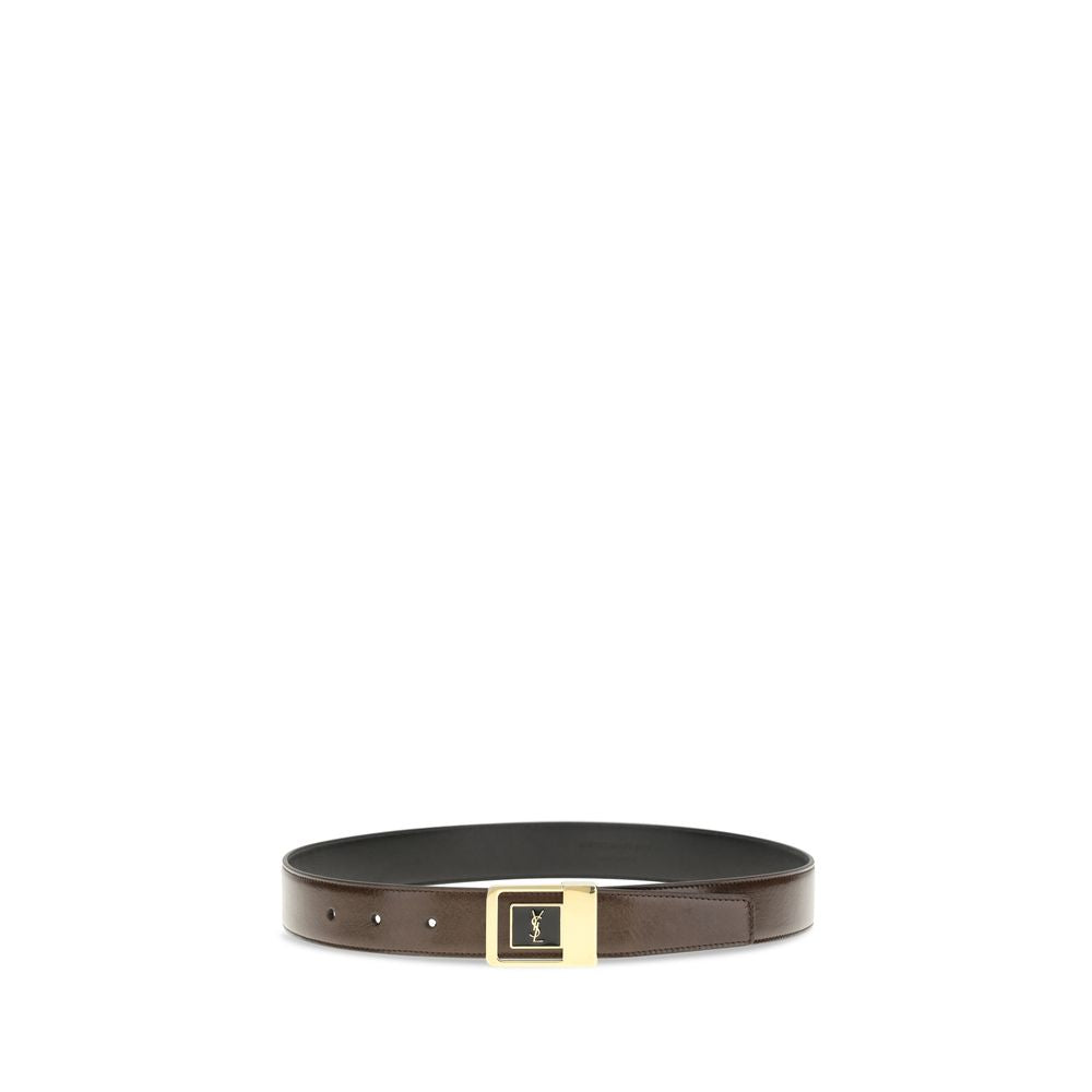 Saint Laurent Bicolor Calf Leather Regular Belt