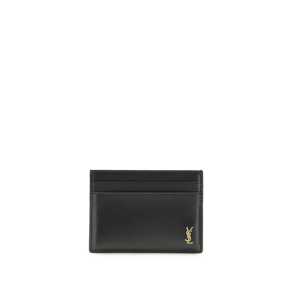 Saint Laurent Black Calf Leather Wallet