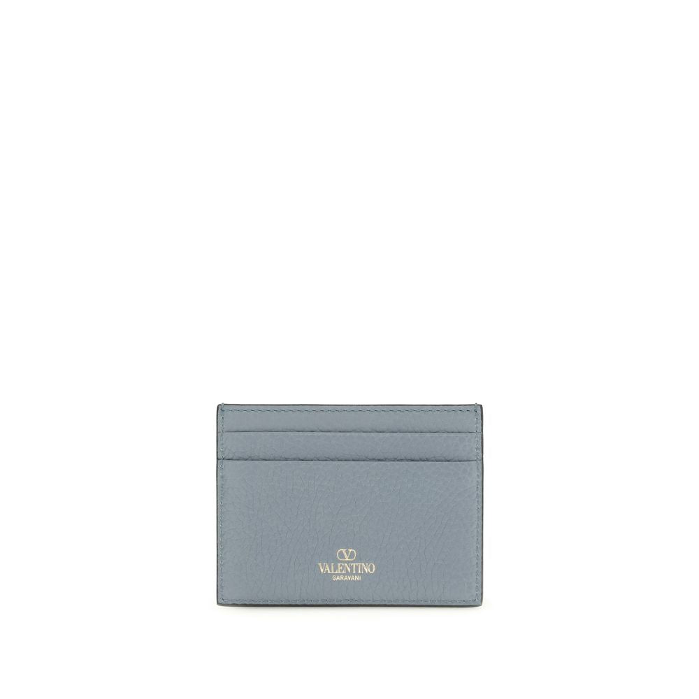 Valentino Garavani Blue Calf Leather Wallet