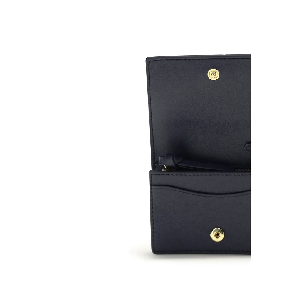 Ganni Black Recycled Leather Card Holder
