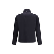 Herno Blue Stretch Wool Coat