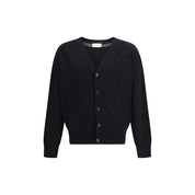 Ami Paris Black Merino Wool Cardigan
