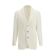 Brunello Cucinelli White Linen Blazer