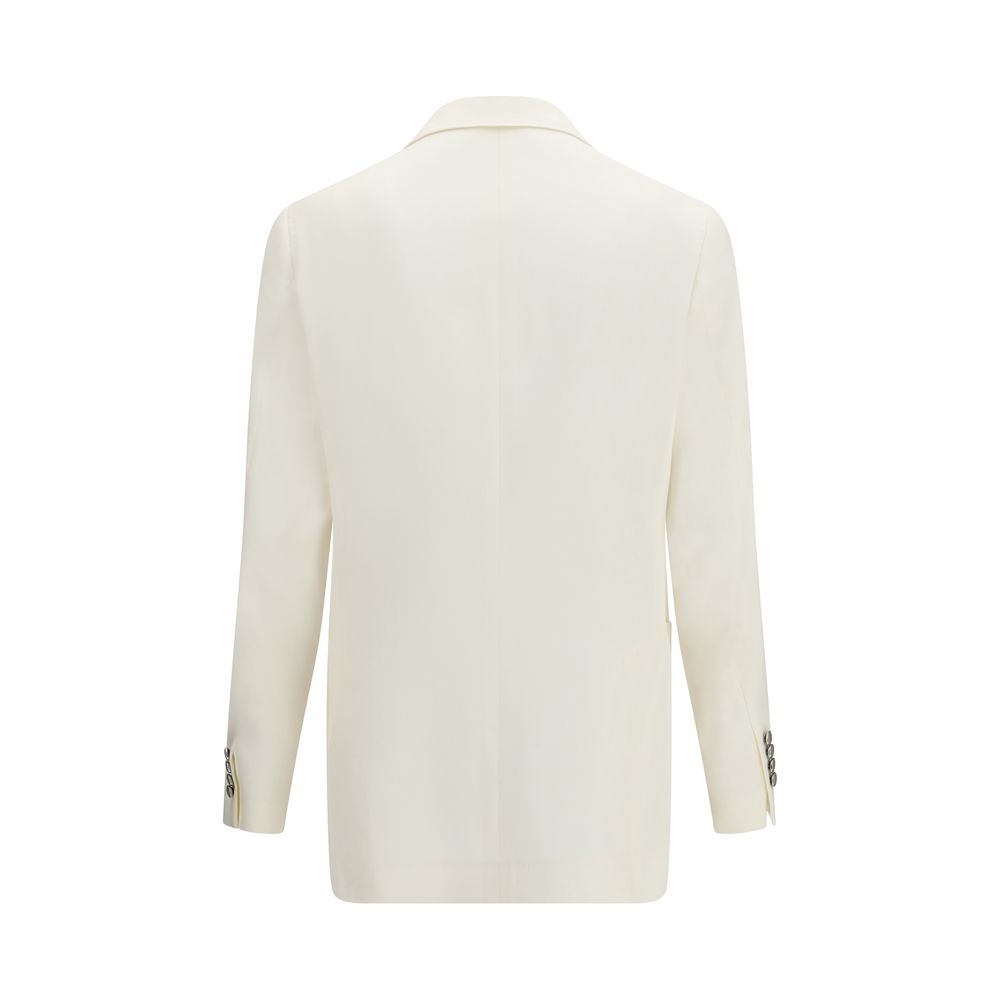 Brunello Cucinelli White Linen Blazer
