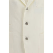 Brunello Cucinelli White Linen Blazer
